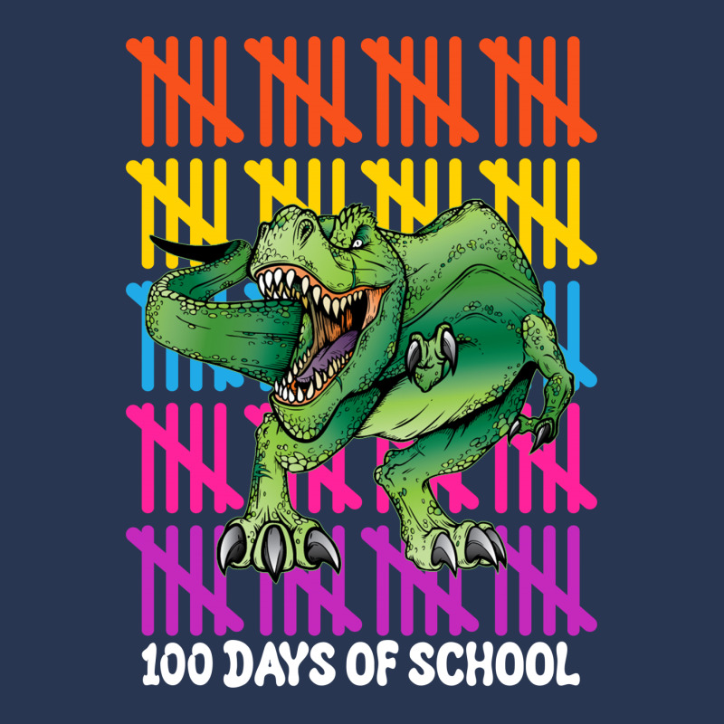 100 Days Of School T Rex For Dark Men Denim Jacket | Artistshot