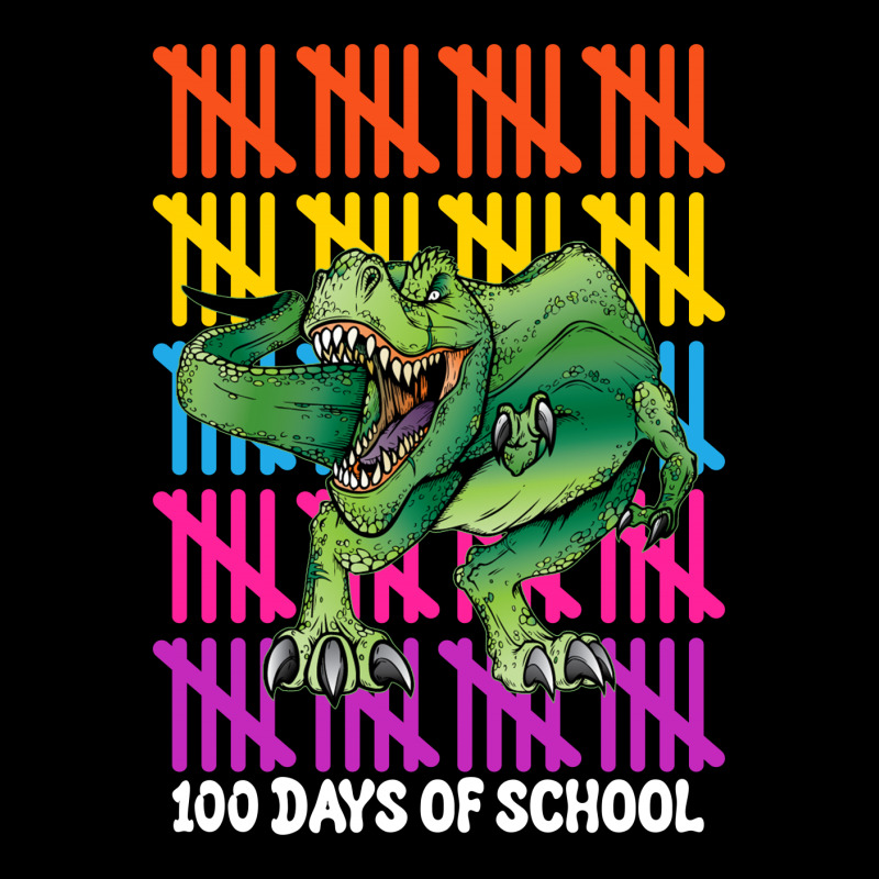 100 Days Of School T Rex For Dark Zipper Hoodie | Artistshot