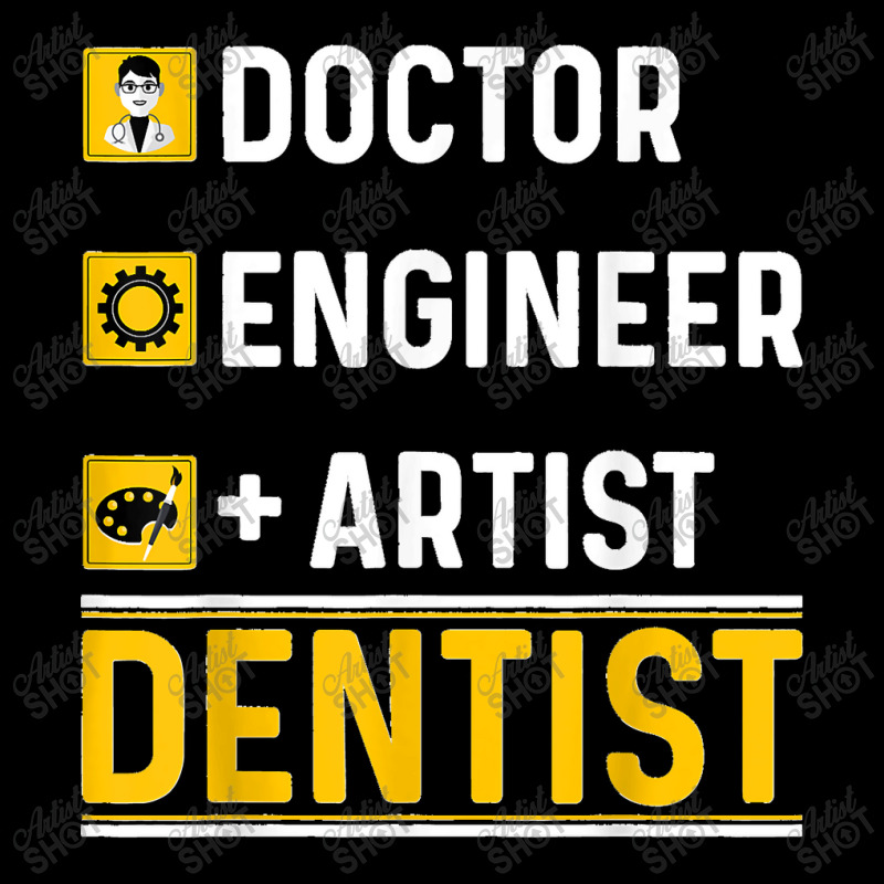 Doctor Engineer Artist Dentist Funny Oral Dental Surgeon Cropped Sweater by JOHNDTROUTMAN | Artistshot