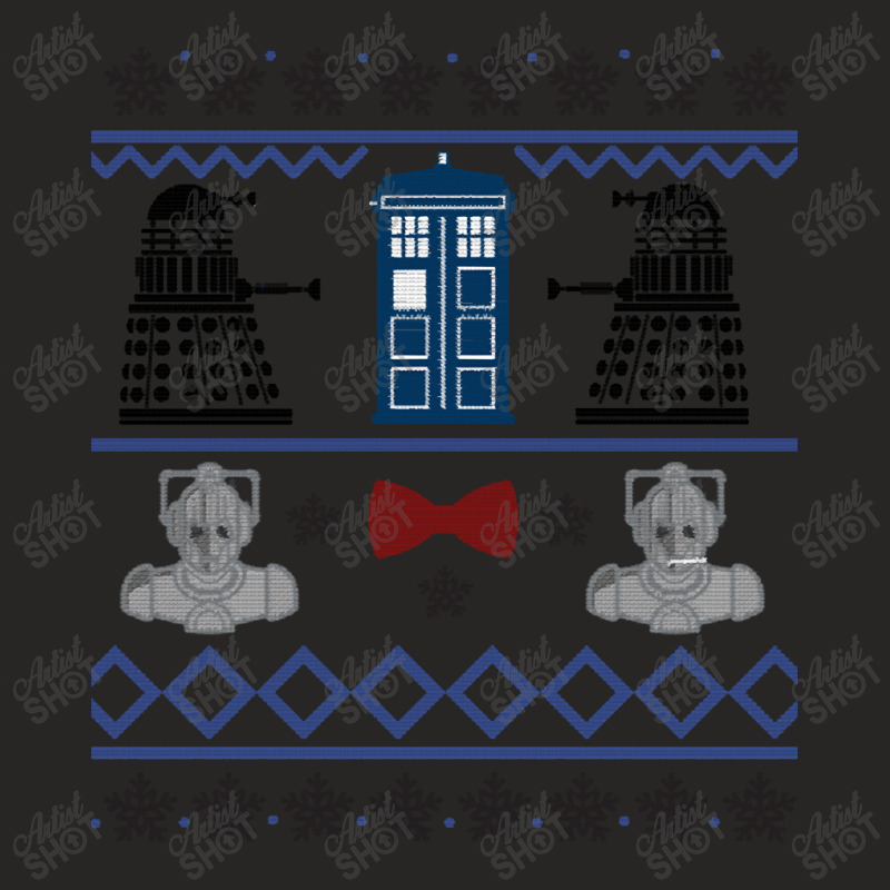 Doctor Who Ugly Sweater Season Ladies Fitted T-Shirt by Rios Arevalo | Artistshot