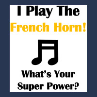 I Play The French Horn Whatx27s Your Super Power Poster Men Denim Jacket | Artistshot