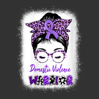 Womens Domestic Violence Awareness Warrior Purple Messy Bun V-neck Baby Bodysuit | Artistshot