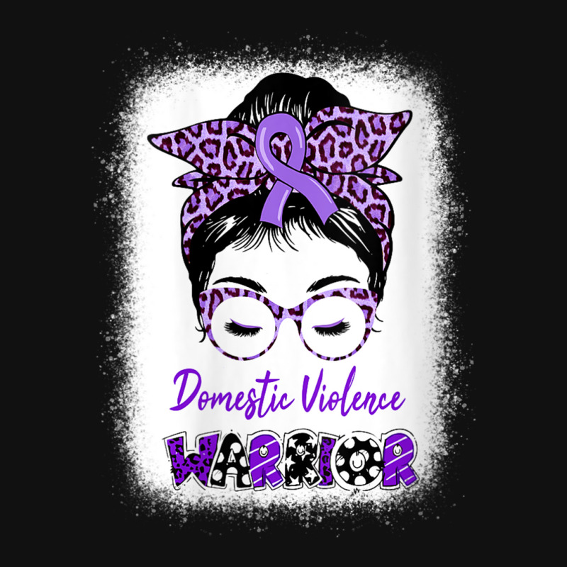 Womens Domestic Violence Awareness Warrior Purple Messy Bun V-neck Baby Beanies | Artistshot