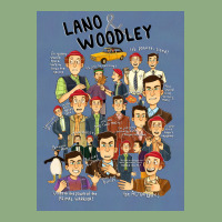 Lano And Woodley Compilation Blue Background Poster 70s Crew Socks | Artistshot