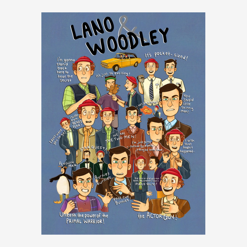 Lano And Woodley Compilation Blue Background Poster 70s Magic Mug | Artistshot