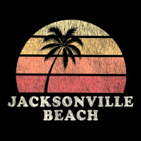 Jacksonville Beach Fl Vintage 70s Retro Throwback V-neck Tee | Artistshot