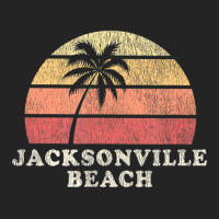 Jacksonville Beach Fl Vintage 70s Retro Throwback 3/4 Sleeve Shirt | Artistshot