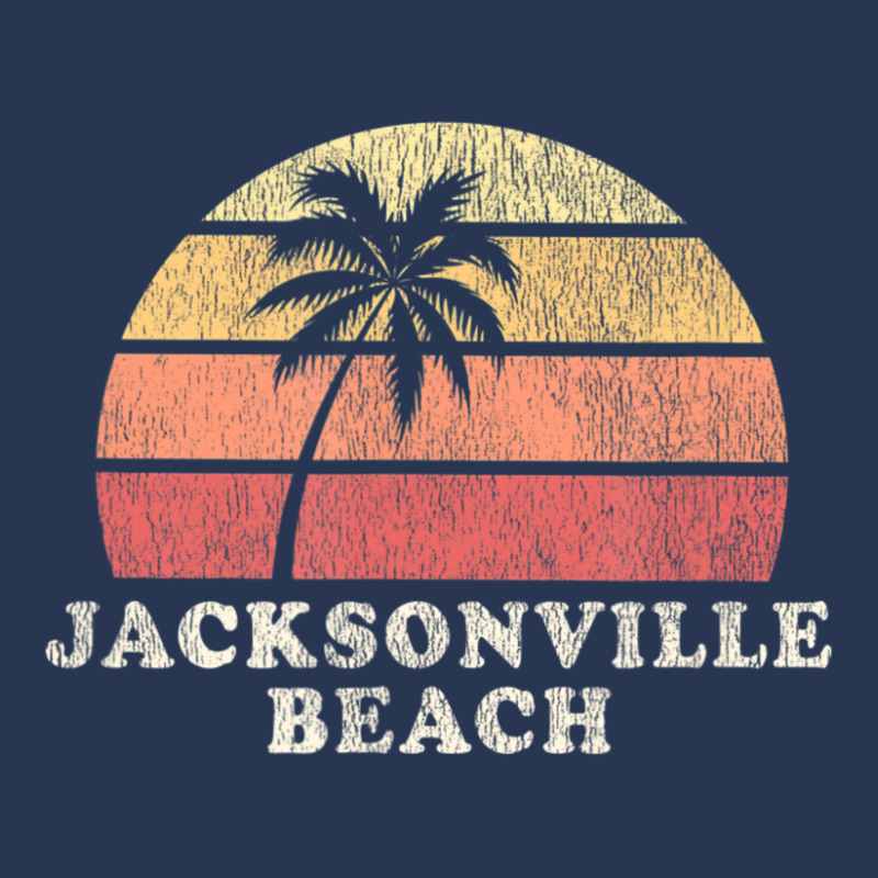 Jacksonville Beach Fl Vintage 70s Retro Throwback Men Denim Jacket by michaelyounger19 | Artistshot