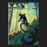 Retro Styled Mountain Bike Poster Art Backpack | Artistshot