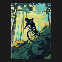 Retro Styled Mountain Bike Poster Art Full-length Apron | Artistshot