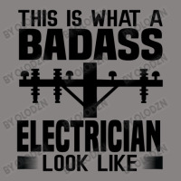 Funny Electrician This Is What Badass Electrician Look Like Adjustable Cap | Artistshot