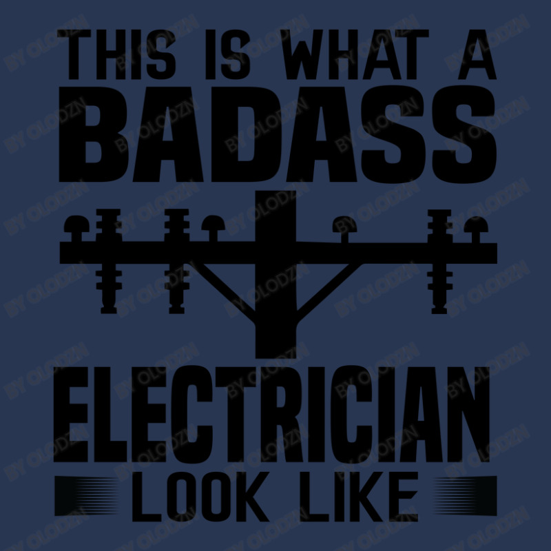 Funny Electrician This Is What Badass Electrician Look Like Ladies Denim Jacket by Olodzn | Artistshot