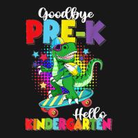 Dinosaur Goodbye Preschool Graduation Hello Kindergarten Flannel Shirt | Artistshot