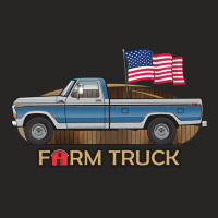 Farm Truck Combination Tu Tone Silver And Blue Ladies Fitted T-shirt | Artistshot