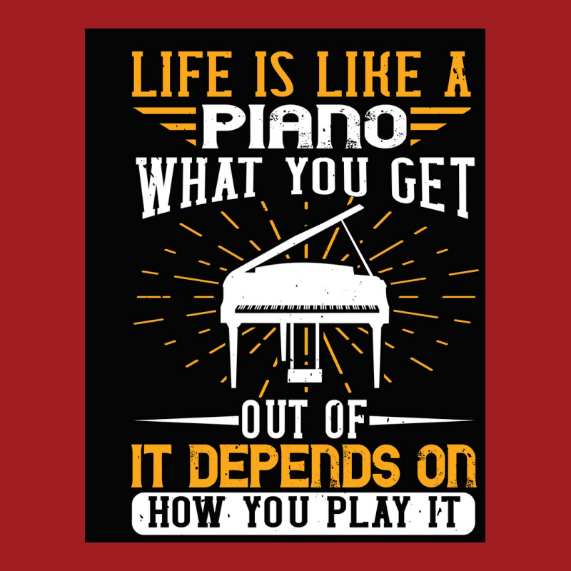 Copy Of Life Is Like A Piano What You Get Out Of It Depends On How You Waist Apron | Artistshot