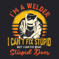 Trending I'm A Welder I Can't Fix Stupid Sarcasm Humor Welding Unisex Sherpa-lined Denim Jacket | Artistshot