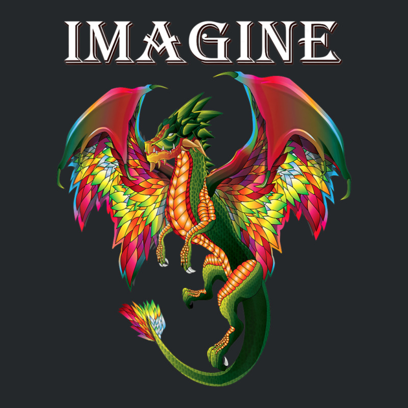 Trending Imagine Being A Dragon Breathing Fire Magical Wings Boys Men Crewneck Sweatshirt by behindcedar22 | Artistshot