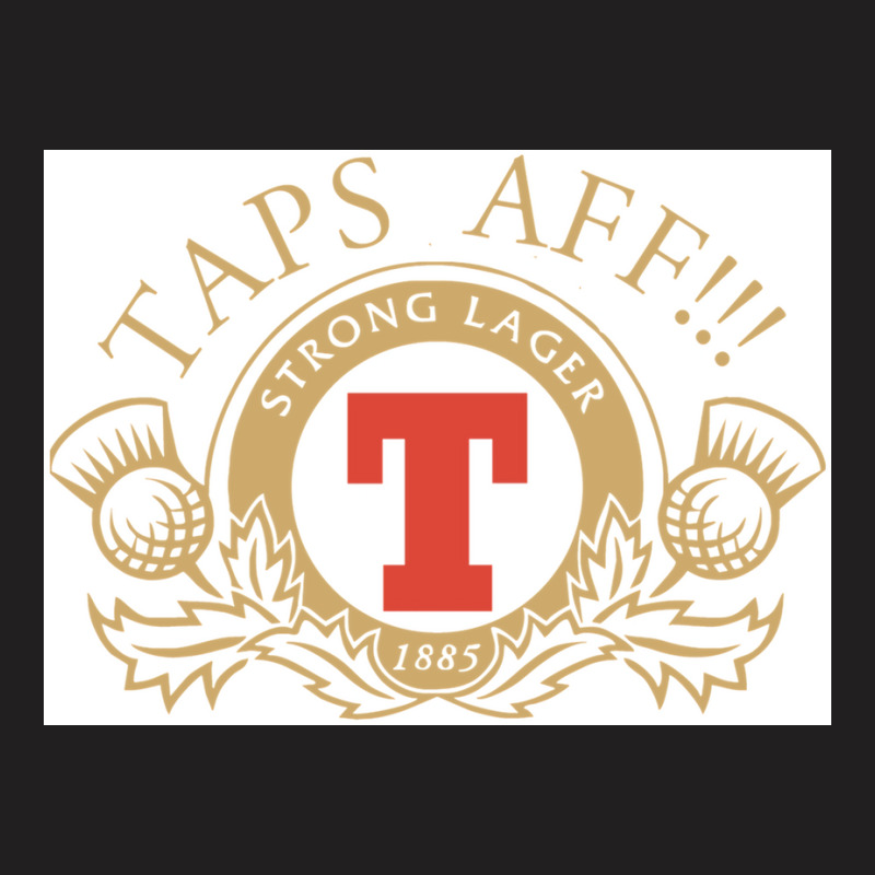 Taps Aff Tops Off Lager Parody Glasgow Poster Nostalgia T-shirt | Artistshot