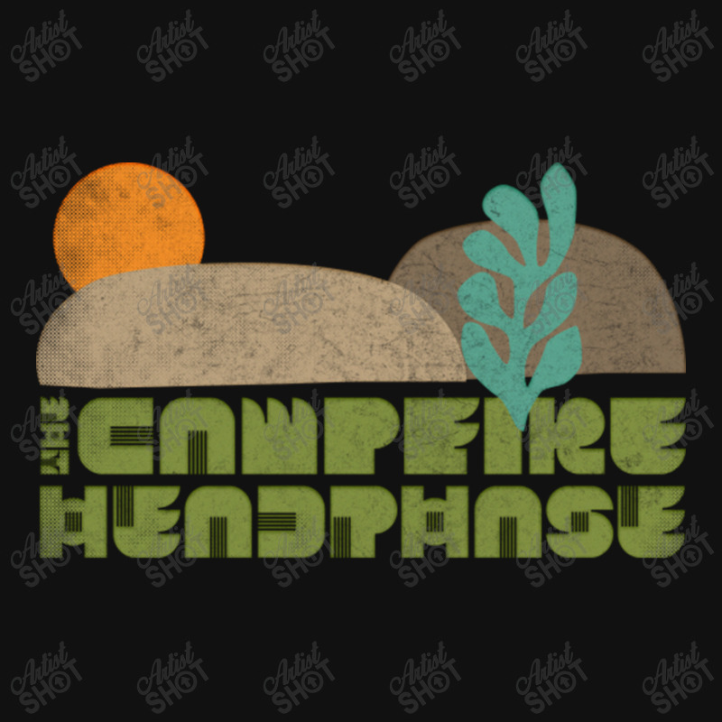 The Campfire Headphase Original Retro Fan Art Design Landscape Canvas Print | Artistshot