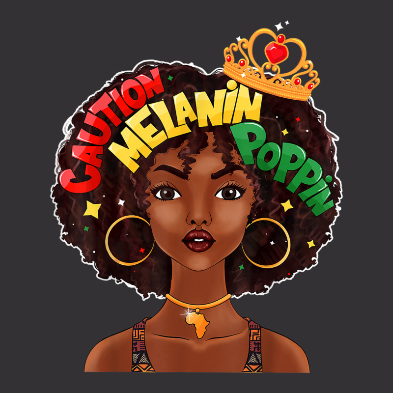 Caution Melanin Poppin Black Girl Magic African American Vintage Hoodie And Short Set | Artistshot