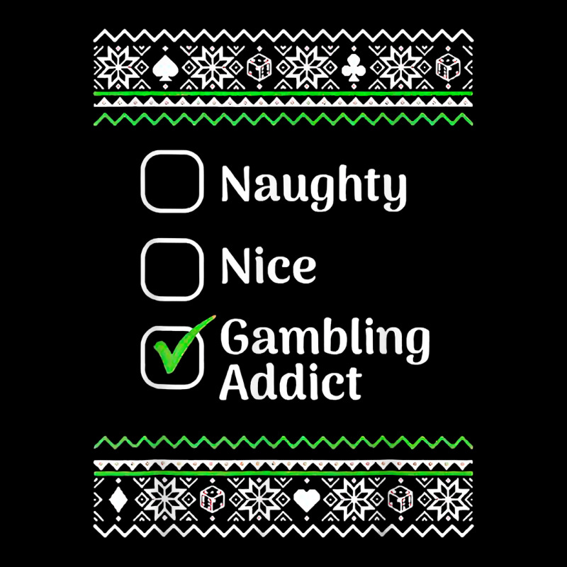 Naughty Nice Gambling Addict Christmas T Shirt Adjustable Cap | Artistshot