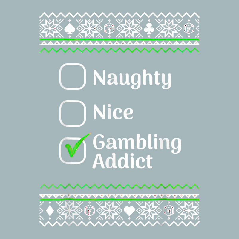 Naughty Nice Gambling Addict Christmas T Shirt Unisex Sherpa-lined Denim Jacket | Artistshot