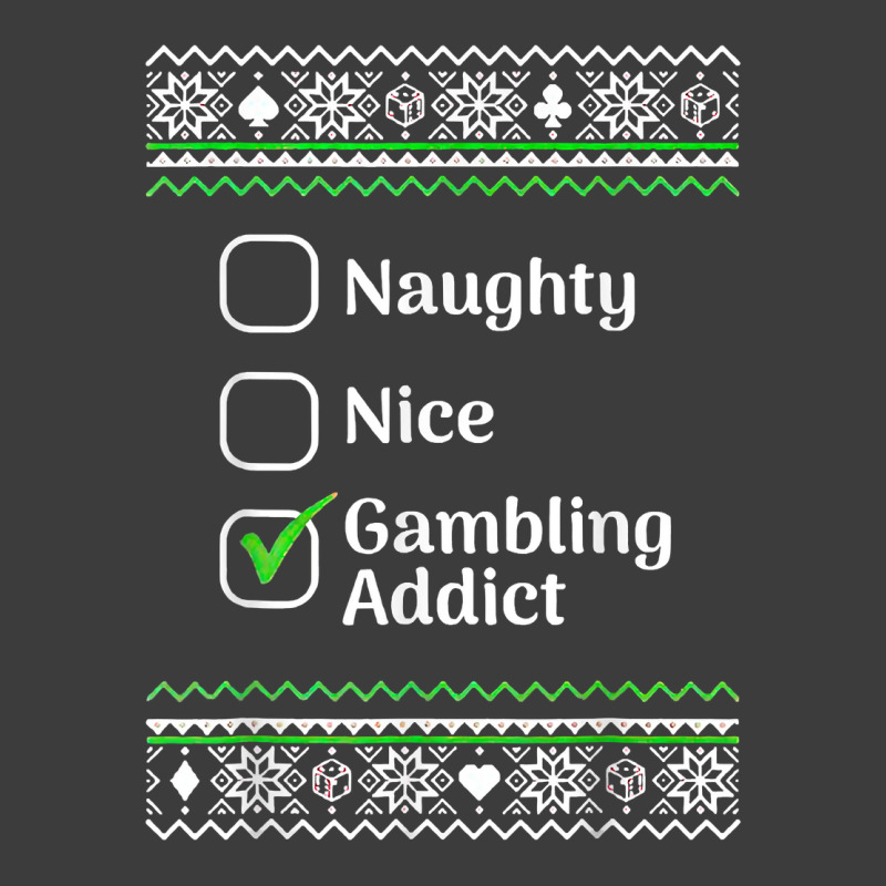 Naughty Nice Gambling Addict Christmas T Shirt Men's Polo Shirt | Artistshot