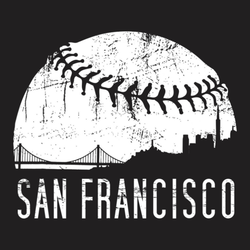 Limited Edition Sf City Skyline San Francisco City Baseball T-shirt | Artistshot