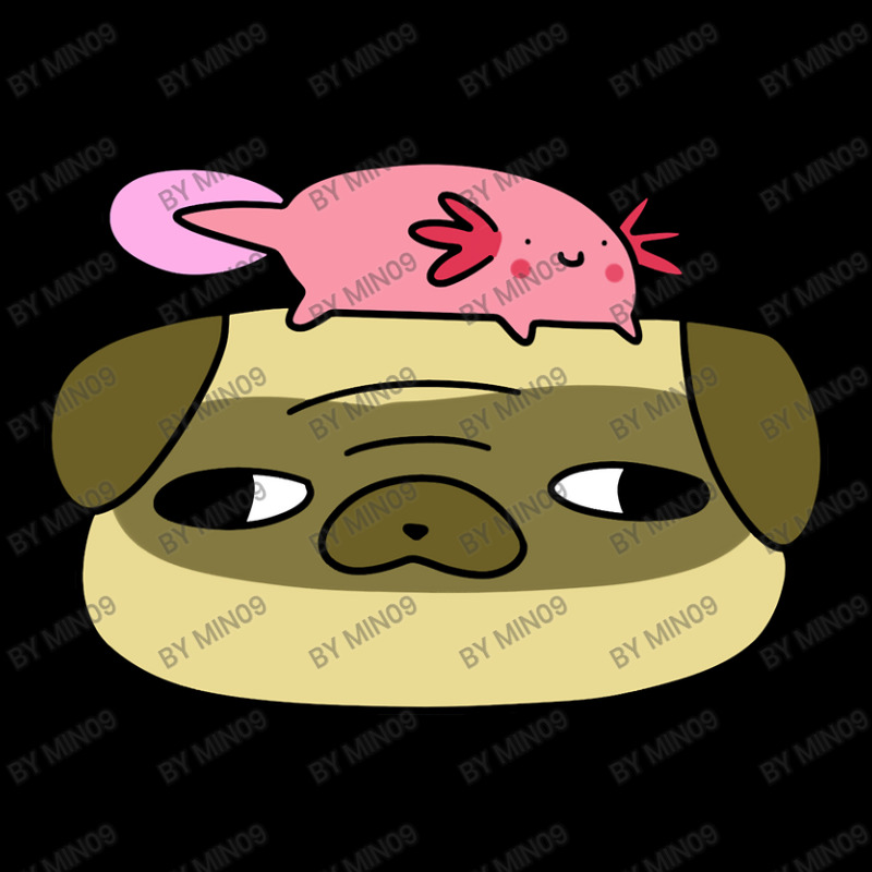 Pug Face And Axolotl V-neck Tee | Artistshot