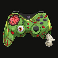 Halloween Gamer Zombie Controller Video Gamer Kids Mens Boys  Classic Scorecard Crop Tee | Artistshot