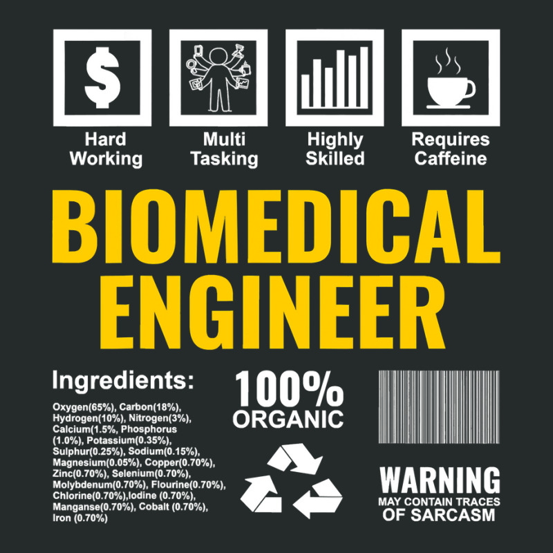 Biomedical Engineer Facts Label Biomedical Engineering Women's Triblend Scoop T-shirt by Rhonda | Artistshot