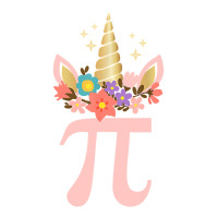 Cute Unicorn Face Pi Day  Girls Women Math Geek Sticker | Artistshot