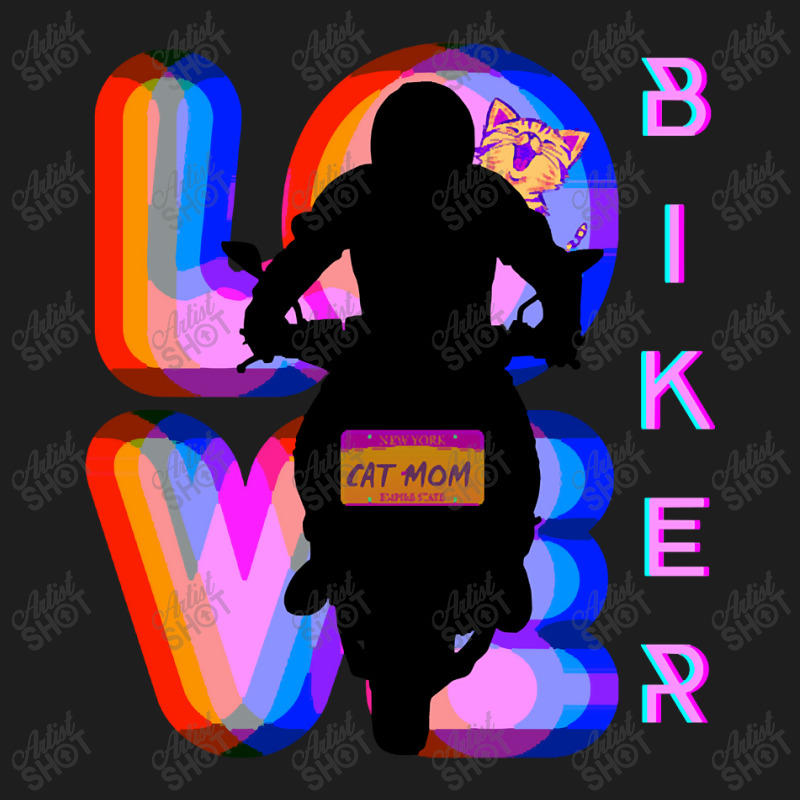 Biker And Best Rainbow Cat Mom Motorcycle Rider Classic T-shirt by macklinsampson | Artistshot