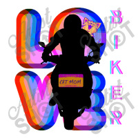 Biker And Best Rainbow Cat Mom Motorcycle Rider Sticker | Artistshot