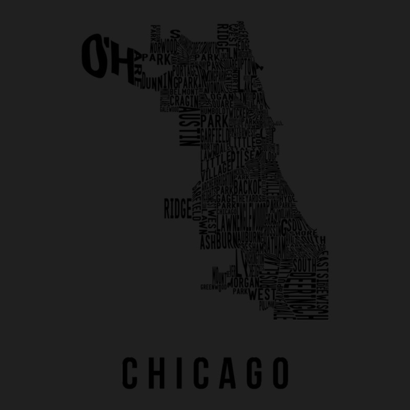 Neighborhoods Of Chicago Black Letters Love Ladies Polo Shirt by CherylBrandy | Artistshot