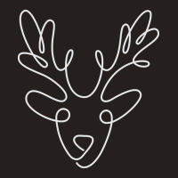 One Line Christmas Reindeer Tank Top | Artistshot