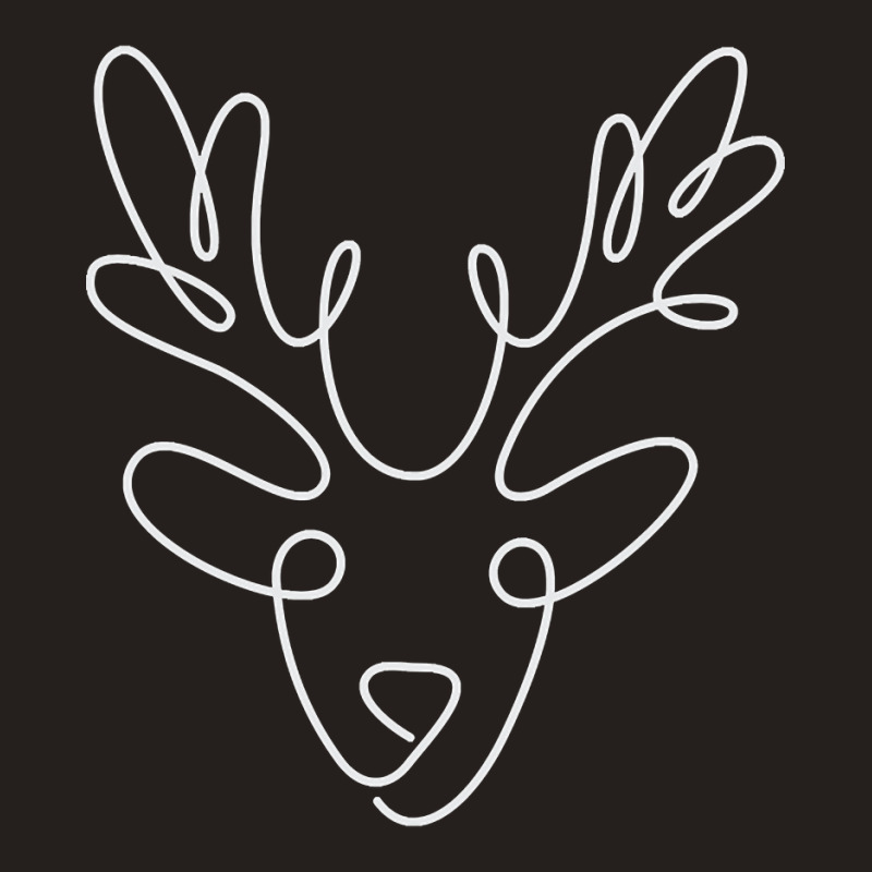 One Line Christmas Reindeer Tank Top | Artistshot