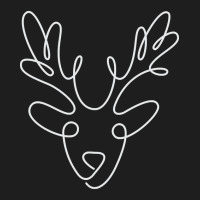 One Line Christmas Reindeer Classic T-shirt | Artistshot