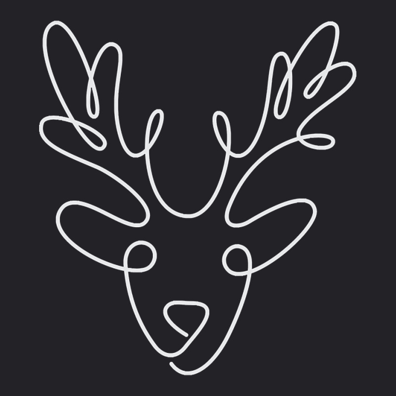 One Line Christmas Reindeer Youth Tee | Artistshot