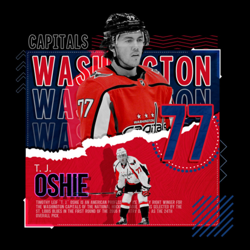 T.j. Oshie Hockey Paper Poster Capitals Cropped Hoodie by LakeshaHughlett | Artistshot