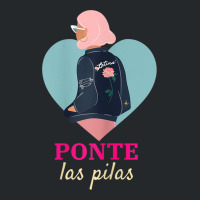 Womens Latinx Latina Proud Ponte Las Pilas Fun Gift For Girlfriend Crewneck Sweatshirt | Artistshot