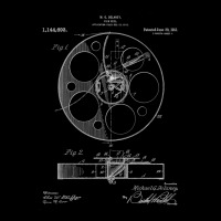 Film Reel Patent - Classic Cinema Art - Blueprint Cropped Hoodie | Artistshot