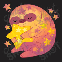 Galaxy Sloth Holding A Star T-shirt | Artistshot