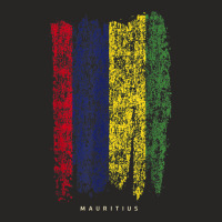 Vintage Mauritius Flag Retro Mauritian Flag Mauritian Ladies Fitted T-shirt | Artistshot