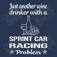 Funny Wine Drinker Sprint Car Cars Racing Men Denim Jacket | Artistshot