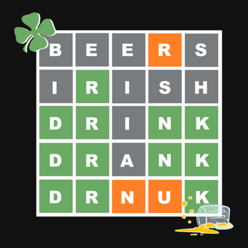 Wordle St Patricks Day Rear Car Mat | Artistshot