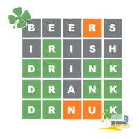 Wordle St Patricks Day Stainless Steel Water Bottle | Artistshot