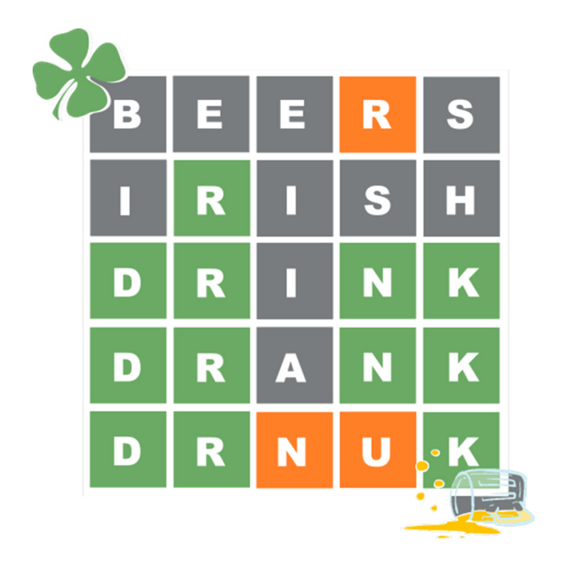 Wordle St Patricks Day Stainless Steel Water Bottle | Artistshot