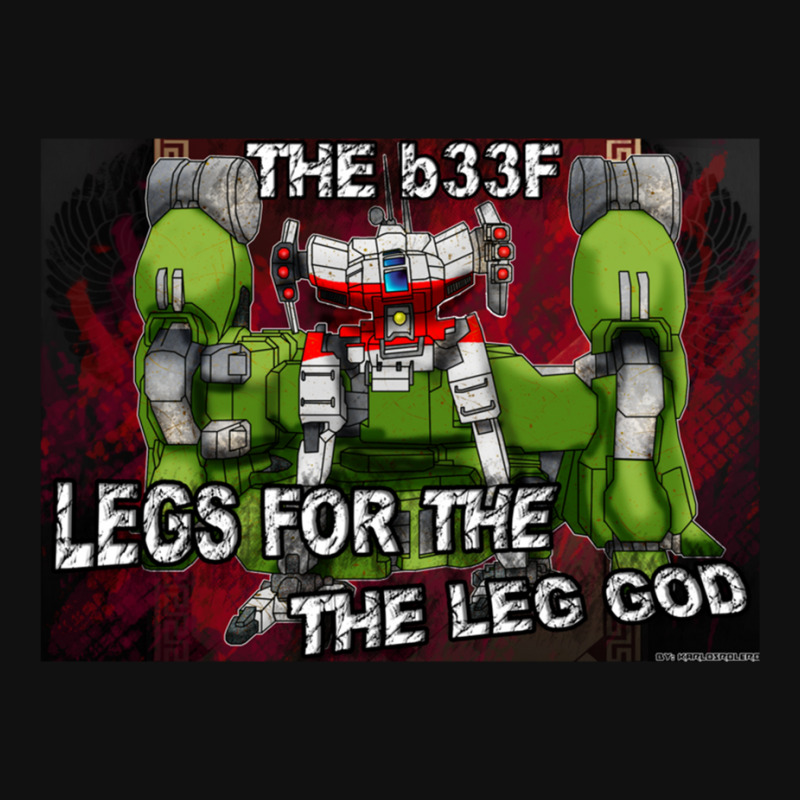 Mechwarrior  The Leg God Landscape Canvas Print | Artistshot