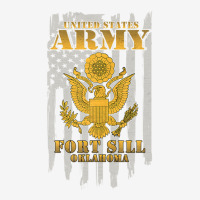 Fort Sill Oklahoma Us Army American Flag Vintage Retro Gift Drawstring Bags | Artistshot